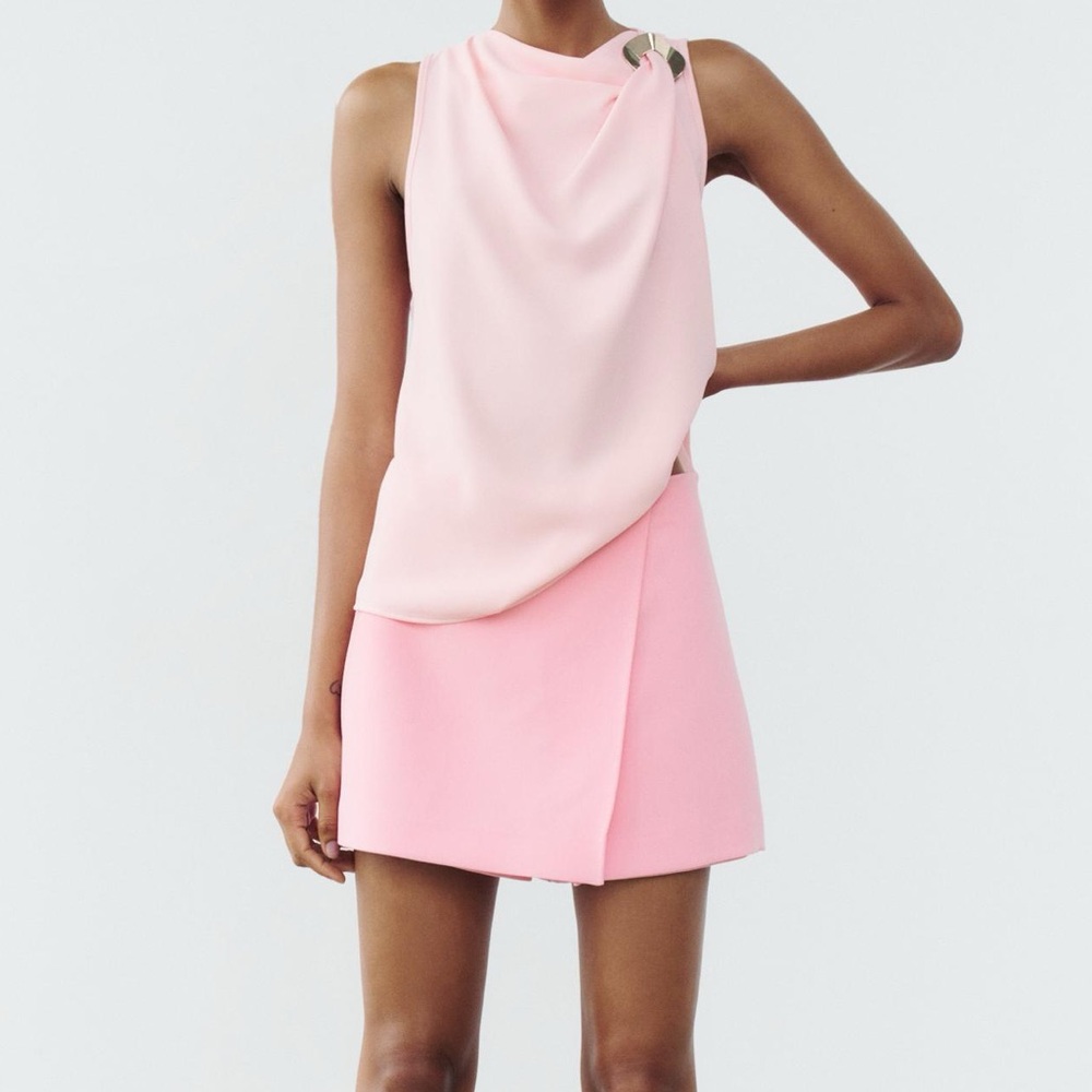 ZARA WRAP FRONT SKORT